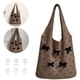 thumbnail image 2 of Bolso Tejido Bolso Con Lazo Tridimensional Bolso Tejido Bolso Hombro Gran Capacidad (café) Color, 2 of 9