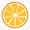 1pcs, variant on Orange Sliced Fruit Decor Art Simple Style Vinyl Sticker