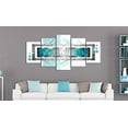 thumbnail image 2 of Tiptophomedecor Glamour Canvas Wall Art - Turquoise Blizzard - Stretched & Framed Ready To Hang Art, 2 of 4