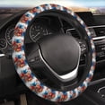 thumbnail image 4 of Cauagu 3D Butterfly Print Car Steering Wheel Cover - Universal Car Accessory for Diverse Cars for Steering Wheel with a Diameter of 14.5"-15", 4 of 7