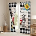 thumbnail image 3 of Farmhouse 30%-50% Blackout Curtains, Rustic Windmill Curtains & Drapes Teens,Farm Animal Cow Chicken Pig Curtains 38"Wx45"L Western Vintage Barn Wooden Window Treatments Country Bathroom Decor, 3 of 6