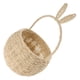 thumbnail image 5 of Canasta tejida con mango Diseño de la oreja de conejo Regalo tejido Canasta de dulces Canasta de flores tejidas, 5 of 5