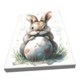 thumbnail image 3 of 12x18 inch Frameless Canvas Painting Cute Rabbits & Colorful Eggs,Home Room Decor Children'S Room Accessory,Indoor Living Room,Study,Kids Room Paintings Wall Art Decor,For Rabbits Lover Gifts, 3 of 6