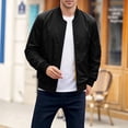 thumbnail image 5 of JPVDPA Men's Bomber Jacket 2026 Fashion Lightweight Windbreaker Spring Fall Casual Jackets for Men Black XL, 5 of 9
