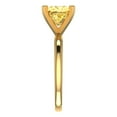 thumbnail image 3 of 2 ct Princess Cut Natural Citrine Solitaire 14K Yellow Gold Womens Engagement Ring, 3 of 5