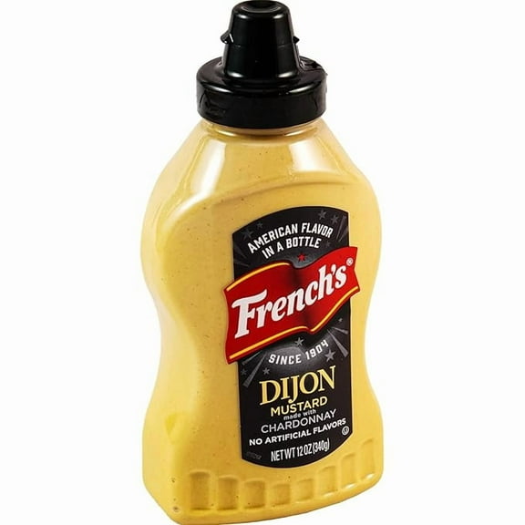 Pack of 2 French's Dijon Mustard Squeeze Bottle, 12 oz, Chardonnay Mustard
