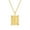 Gold-E, variant on PERITANG Jewelry Initial Pendant Necklace for Men Womens, 14K Gold Plated Square Letter Capital Necklace Alphabets from A-Z Figaro Chain Necklace