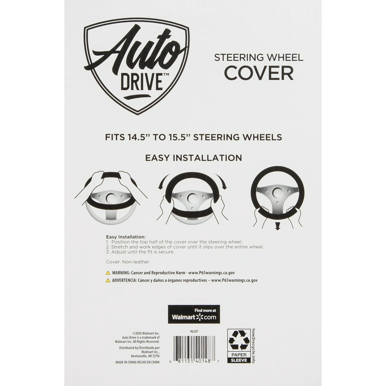 Auto Drive Universal Fit Brown Cow Steering Wheel Cover, Set of 1, Fit Most  Cars, SUVs, Trucks, Vans