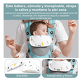 thumbnail image 3 of Cangurera Bebe Mochila Portabebés Canguros Ergonómica Asiento Belug, Azul Gris, 3 of 5
