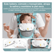 thumbnail image 3 of Cangurera Bebe Mochila Portabebés Canguros Ergonómica Asiento Belug, Azul Gris, 3 of 5