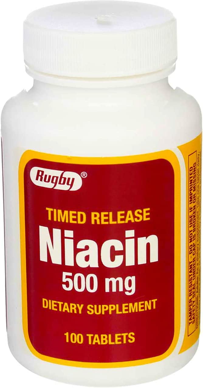 Major 10006070009 Niacin 500mg Timed Release CapTabs 100ct (Each