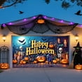 thumbnail image 3 of Halloween Garage Banner Weird With Its Easy To Install Design Is The Way To Create An Unforgettable For Halloween Parties Or Football Pennant Banner Pennant Frame 13x32 Flags for Room Teen Girls, 3 of 3