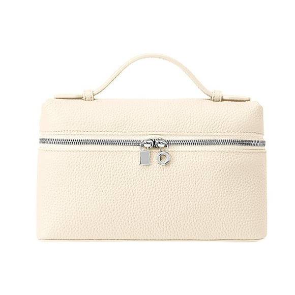 Women's Stylish Square Zipper Tote Bag Crossbody Makeup Bag Work Satchel Women
