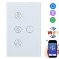 thumbnail image 3 of Interruptor táctil ANGGREK Control de voz Lámpara Ventilador Aire Luz WiFi compatible, 3 of 8