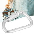thumbnail image 3 of Self Lock Carabiner, Climbing Carabiner Safe Fixation D Shaped  for Outdoor Activities, 3 of 7