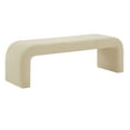 thumbnail image 4 of SAFAVIEH Couture Caralynn Solid Linen Modern Bench, Beige, 4 of 6
