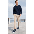 thumbnail image 5 of Men's Casual Sneakers, Faux Leather Lace-Up Low Top Walking Shoes, Everyday Fashion Shoes, 5 of 7