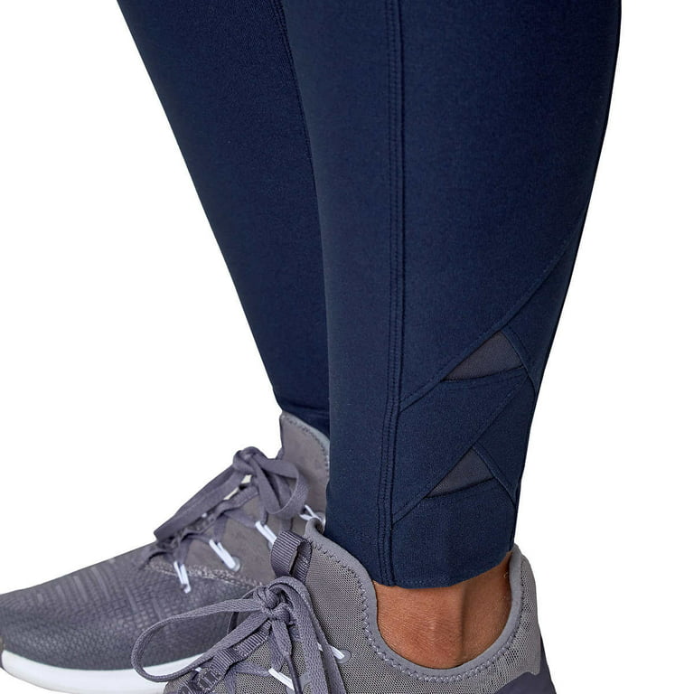 Mondetta Ladies' High Waist Active Leggings with Side Pockets , Navy Medium