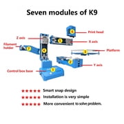 GJX Mini 3D Printer Fully Assembled with Auto Leveling 100X100X100Mm Printing Size for Beginners Kids Home Education
