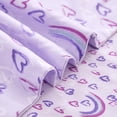 thumbnail image 2 of Full Size Comforter Sets for Girls Kids, 8 Pieces Bed in a Bag Purple Love Rainbow Bedding Comforter Sheet Set with Shams and Decorative Toy Pillow, 2 of 6