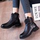 thumbnail image 5 of Botines de piel de vaca con cremallera y punta redonda para mujer, informales, de alta calidad, de piel auténtica, otoño 2022, 5 of 5