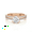Rose Gold Plated, variant on Brilliant Cut Solitaire Natural Moissanite ,The Twin Halo Ring in 14K Yellow Gold Plated 925 Sterling Silver Promise Ring for Women