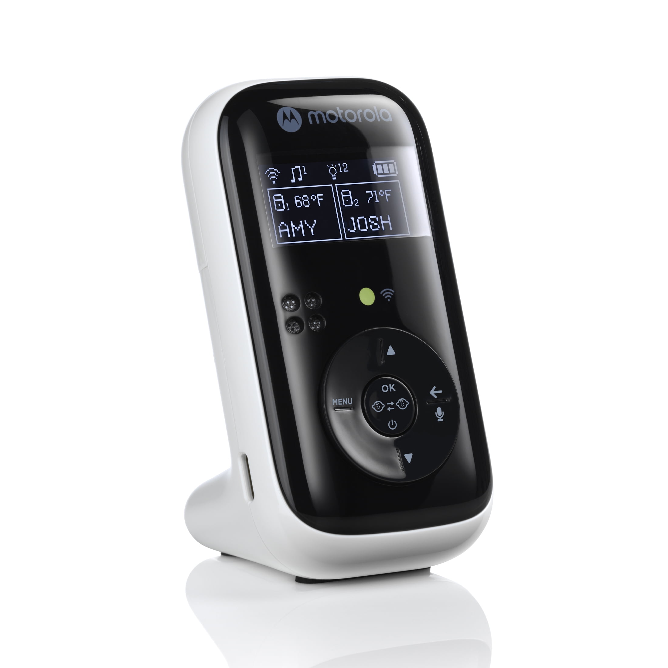 Motorola Nursery PIP15-2 Audio Baby Monitor, Dual Room HD with Nightlight, 1500 ft. Range, Two-Way Talk, Includes Parent Unit, 2 Monitors, White