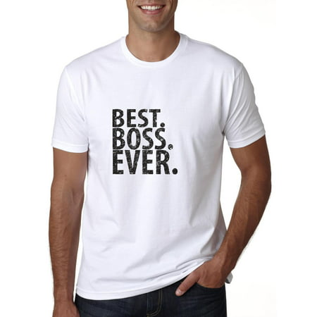 Simple Trendy Best. Boss. Ever. Men's T-Shirt (Best Male Abs In Hollywood)