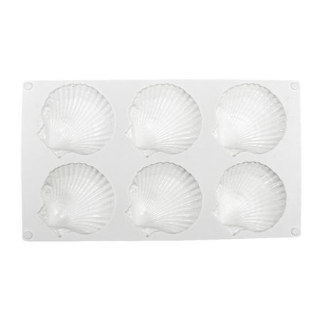 

6-Cup Nonstick Scallop Shaped Baking Cake Molds Chocolate Candy Mould Baking Pan