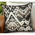 thumbnail image 3 of Plutus 22" x 22" Amare Dream Ikat Luxury Outdoor Throw Pillow in Brown, 3 of 4