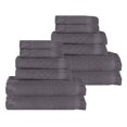 thumbnail image 3 of Superior Rolla Cotton Geometric Soft 12 Piece Towel Set, Grey, 3 of 12