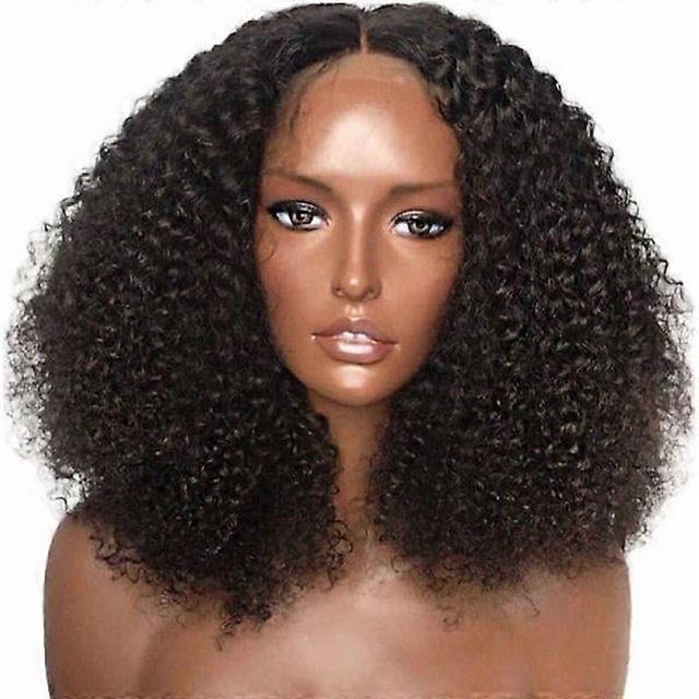 Black Wig, Women's Black Small Curls, Medium Length Hair Wig Han, Cosplay Wig, Party Wig