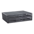thumbnail image 2 of Mind Reader Metal Desk Monitor Stand Riser with 2 Organizer Drawers, Desk Organizer, Holds PC, Laptop, Notebook, Printer and More, Black, 2 of 7