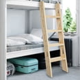 thumbnail image 3 of Pine Stainless Steel 46x125cm Four-Step Thick Wooden Ladder 75-Degree Inclined Household Stable Ladder, 3 of 8