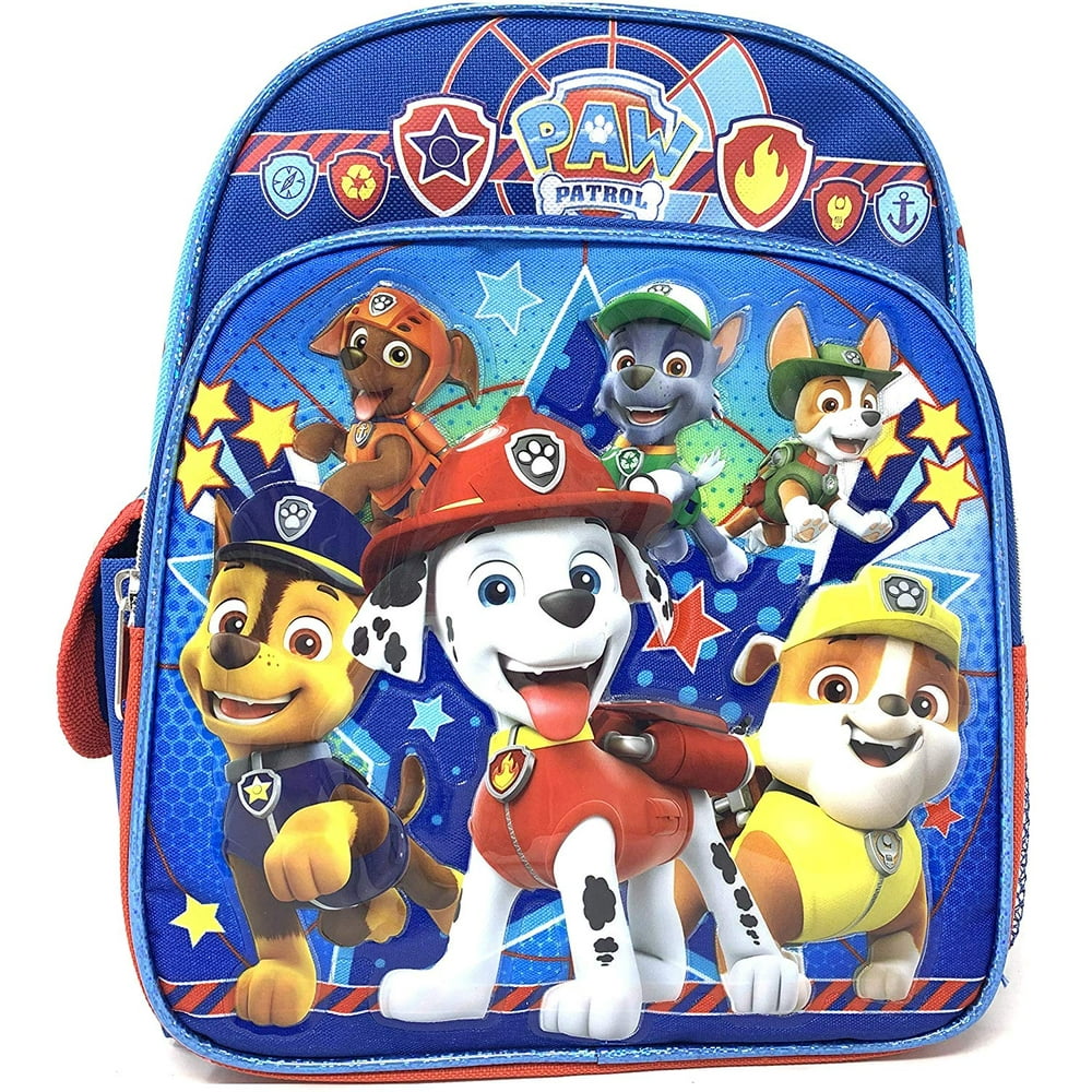 paw patrol backpack set