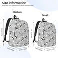 thumbnail image 2 of Kdxio Pandas Between Clouds and Stars Print Canvas Backpack for School Work Travel Lightweight Unisex Daypack with Laptop Compartment and Adjustable Straps-Small, 2 of 5