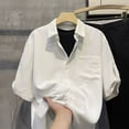 thumbnail image 4 of Qiyinn Men's Cool Summer Casual Adjustable Sleeve Length Shirt T-shirt, 4 of 7