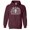 Maroon, variant on Hell Was Boring Hoodie Sweatshirt Unisex Large Maroon
