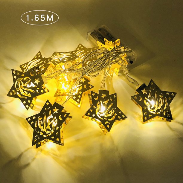 Cadena de luz Festival Tira de lámpara Decoración Decoración de iluminación para el hogar Cadena de luz LED, Tipo B, 1,65 metros, 10 luces Speravity HA004172-03