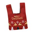 thumbnail image 2 of Bolso de muñeca navideño, moderno y bonito, con nudo en la manga, decorativo, con nudo en la muñeca. Ciervo y rojo, 2 of 9