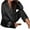Black, variant on Sngxgn Women's Pajama Set Long Sleeve Top With Pants Lounge Sets Sleepwear Loungewear with Pockets(Blue,XXL)