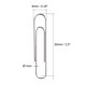 thumbnail image 2 of Uxcell Sujetapapeles de 2 pulgadas de metal resistente con caja para oficina y hogar tono plateado cuenta 100, 2 of 6