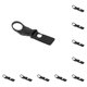 thumbnail image 2 of Advancent Colgador de correas para botella de agua, para acampar, senderismo, escalada en roca, pesca, , portabotellas, hebillas de plástico, Negro 10Conjunto, 2 of 6