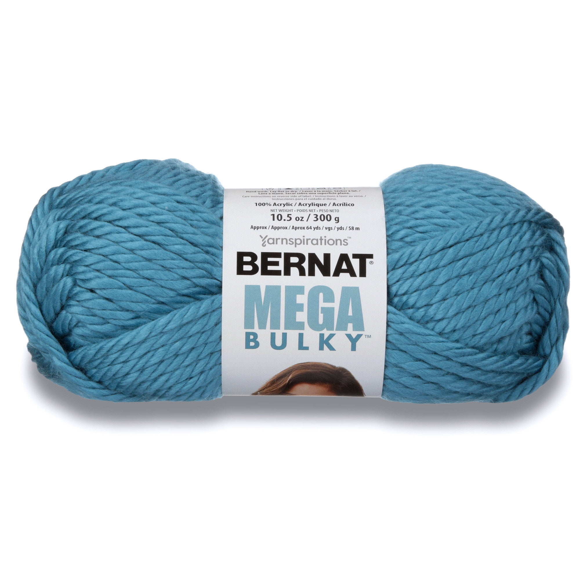 Bernat Mega Bulky Yarn (200G/7 Oz), Teal