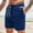 Blue Athletic Shorts, variant on HOOMEUMY Men's Summer Corduroy Shorts Straight Fit Elastic Waist Beach Shorts with Pockets Solid Color Drawstring Lounge Shorts Green XXXL