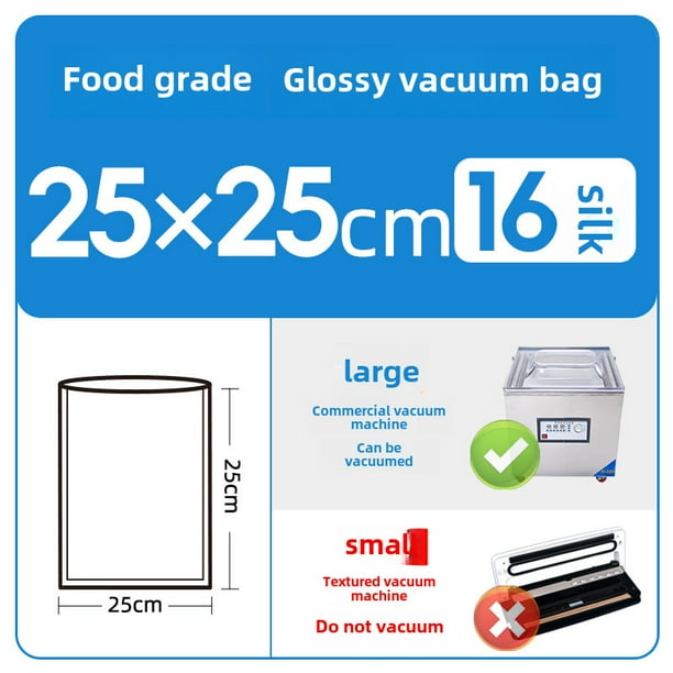 Bolsa de envasado al vacío para alimentos, bolsa de vacío sellada, bolsa de gelatina de piel de burro transparente, máquina de vacío comercial, bolsa de sellado de plástico, impresión