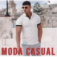 thumbnail image 4 of Playera Polo Slim Fit Manga Corta Moda Casual Hombre Bot G, 4 of 8
