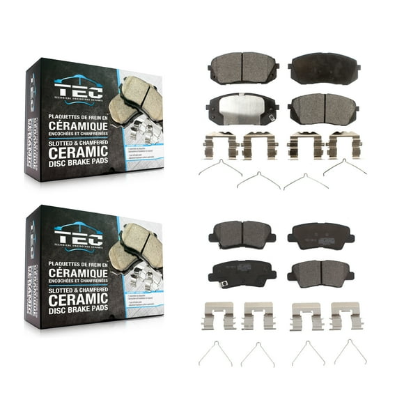 TEC Front Rear Ceramic Brake Pads Kit for Car Hyundai Kona Electric Kia Sonata Optima Niro EV KTC-100307