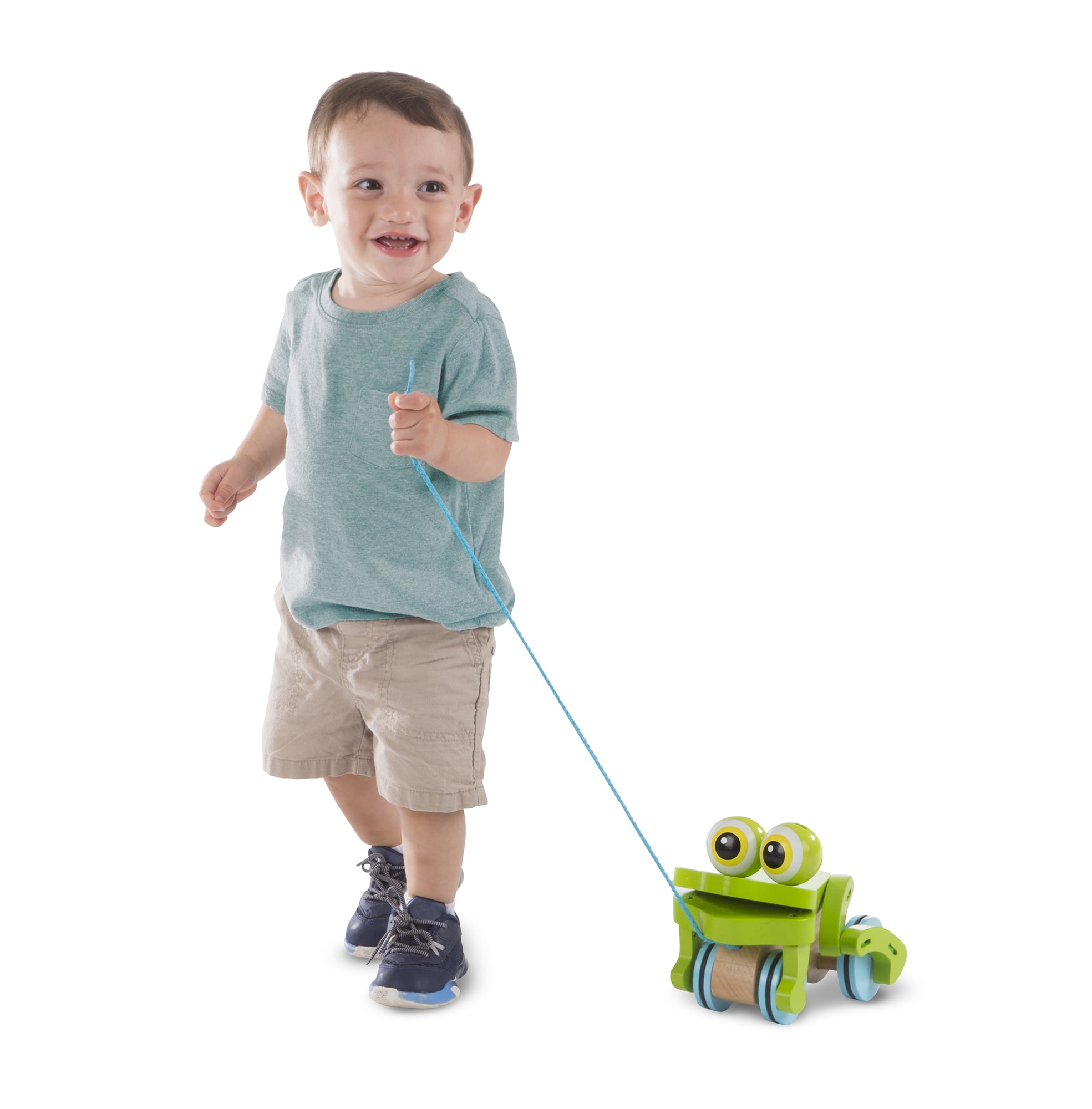 melissa and doug frog pull toy