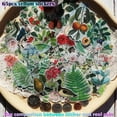 thumbnail image 2 of CATaireen Vintage Vellum Stickers Floral Plants Elements Scrapbooking Supplies Flowers Botanic Natural Translucent Paper Self-Adhesive Junk-Journal Items, 2 of 17